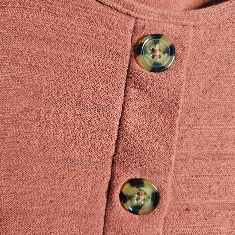 Torrid Rib Button-Front Midi Tee Size 1 - image 4